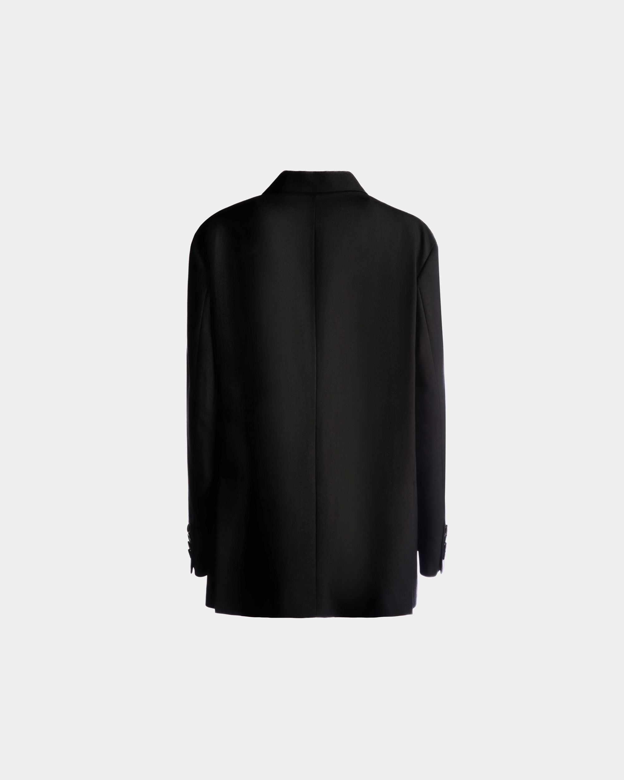 Single-breasted Jacket in Black Wool - Women's - Bally - 04