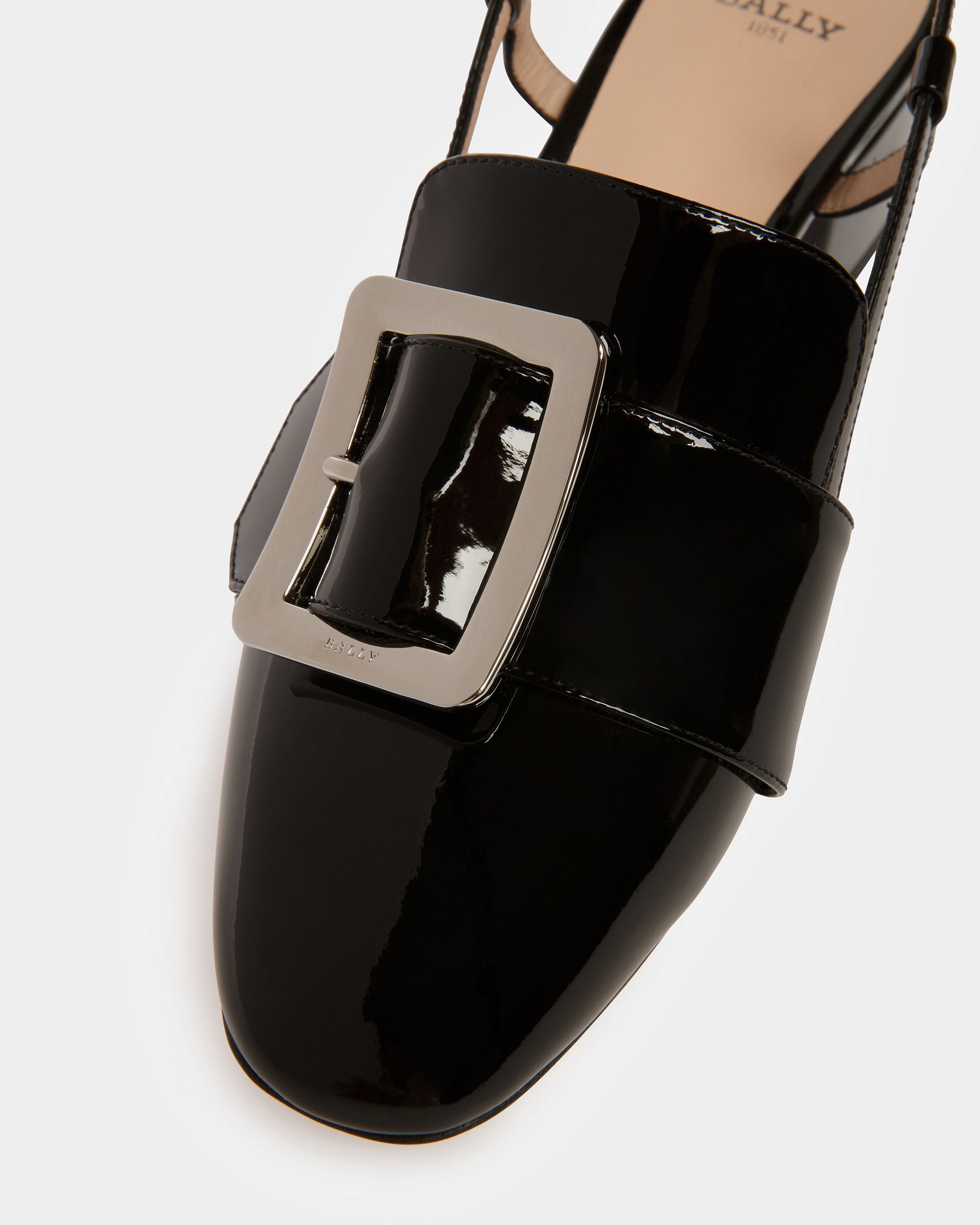 Jasmine Leather Slingback Pumps In Black - Women's - Bally - 05