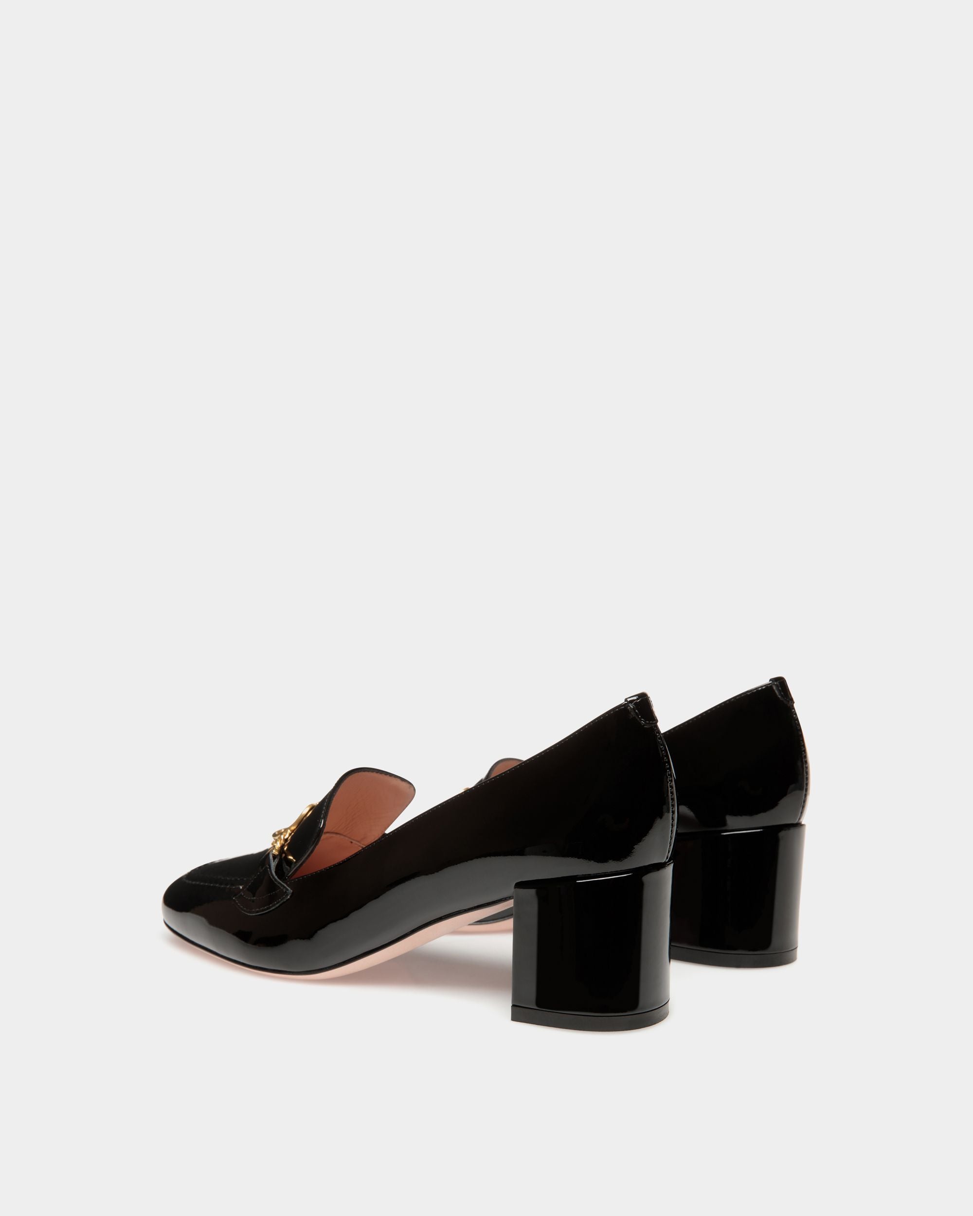 Daily Emblem Pump in Black Patent Leather - Women's - Bally - 03