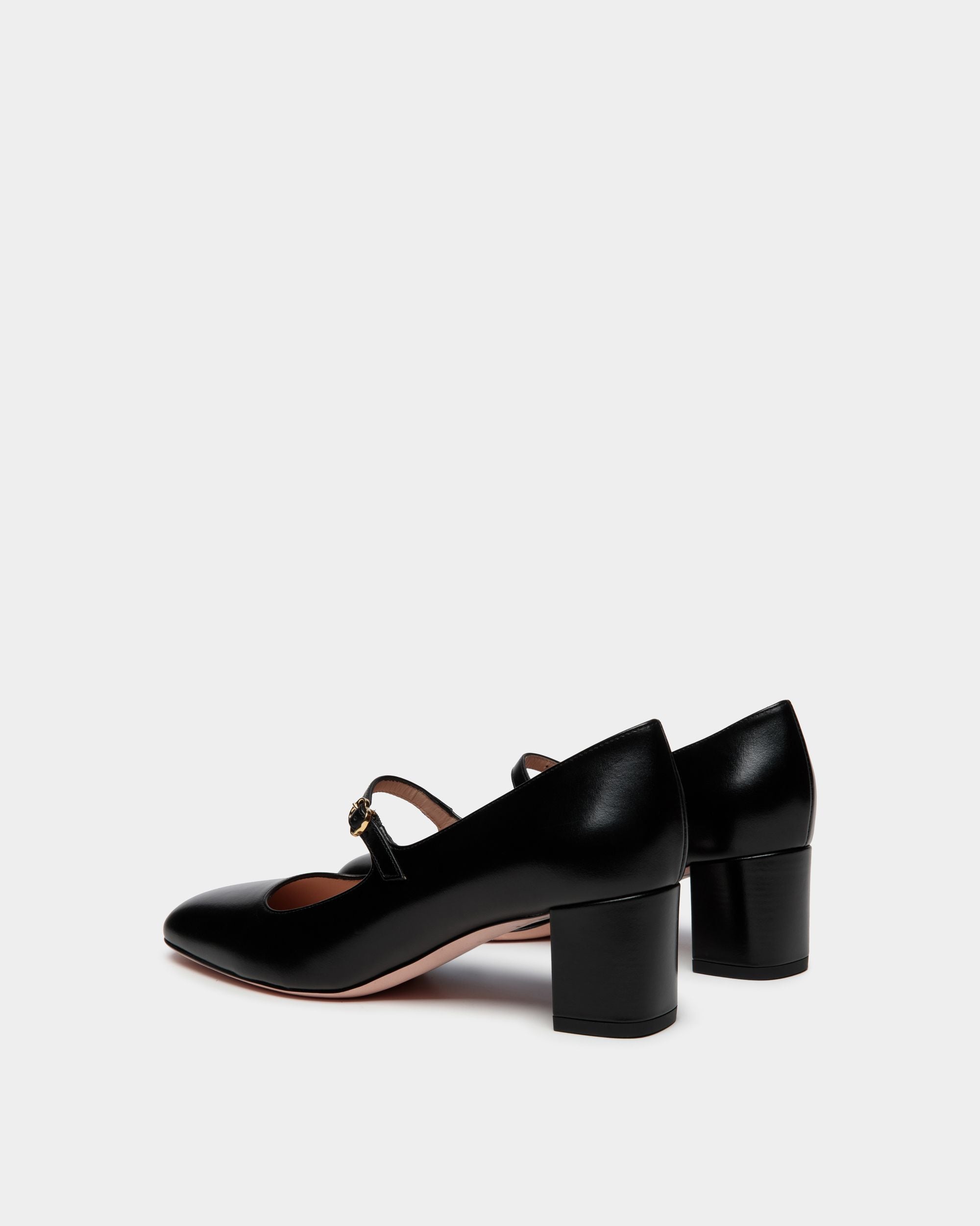 Ballyrina Mary-Jane Pump In Black Leather - Women's - Bally - 03