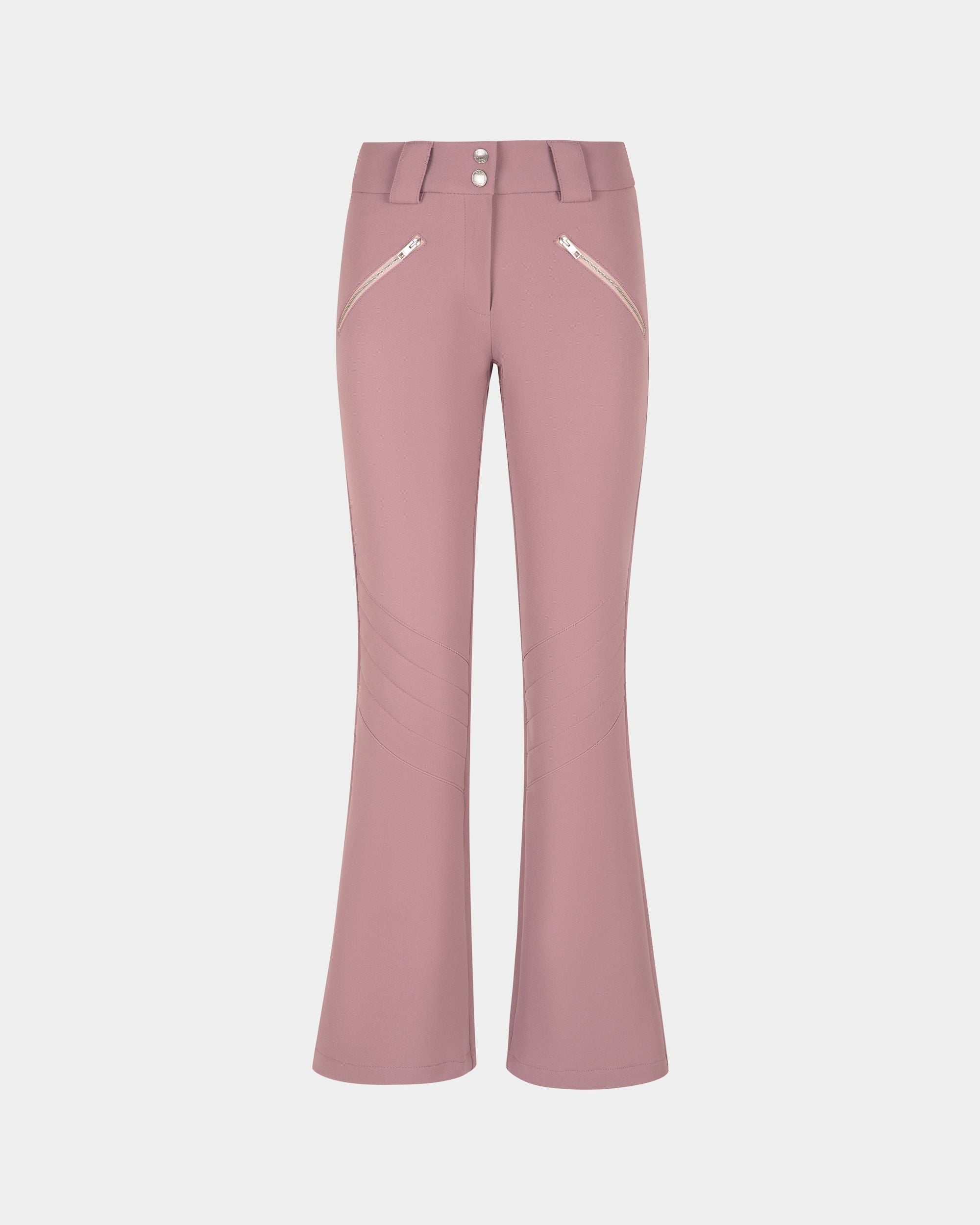 Flared Stretch Pants In Light Pink - Women's - Bally - 01