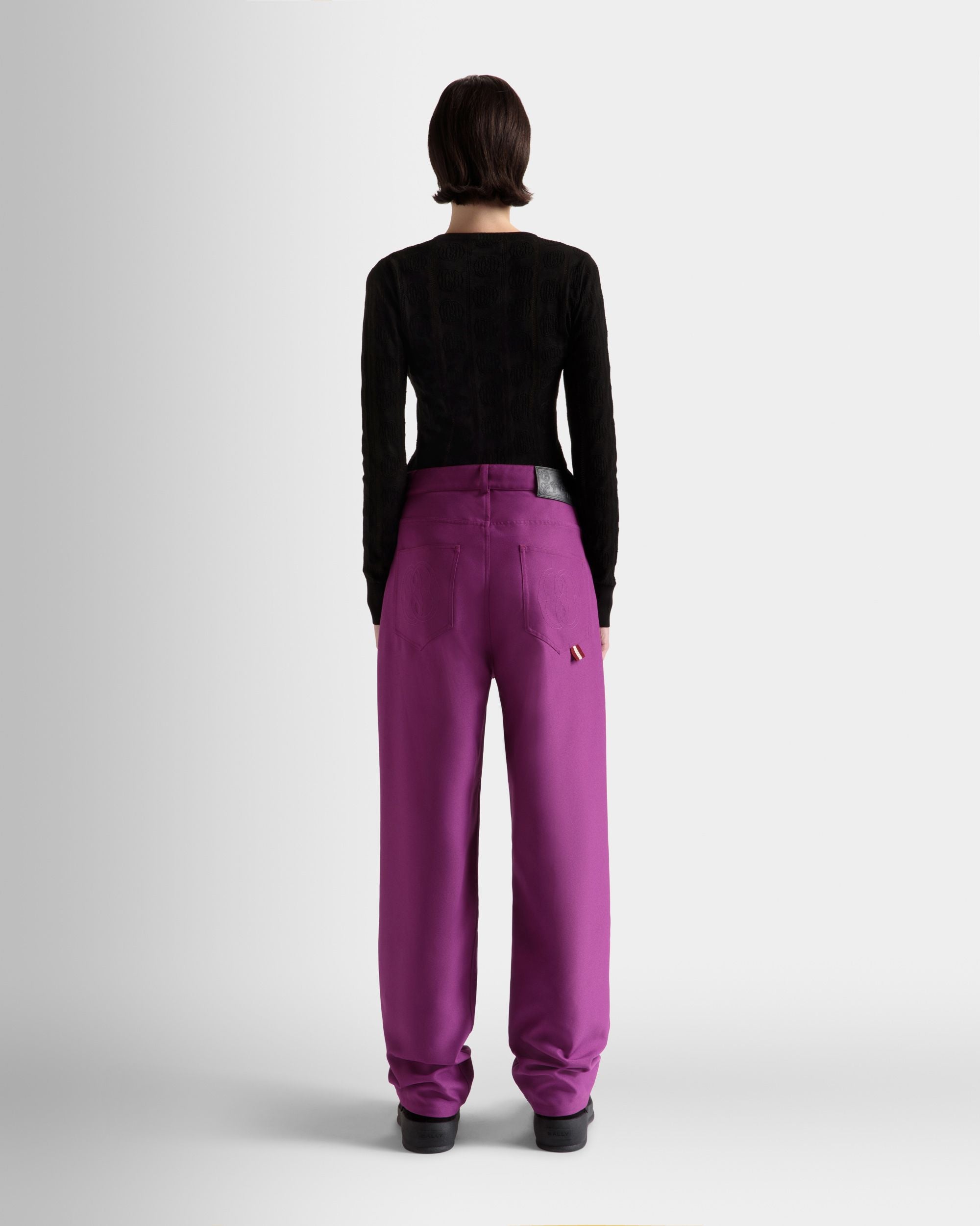 High Waisted Pants In Pink - Women's - Bally - 06